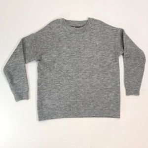 NO ME Women’s Size S Gray Crop Top Pullover EUC